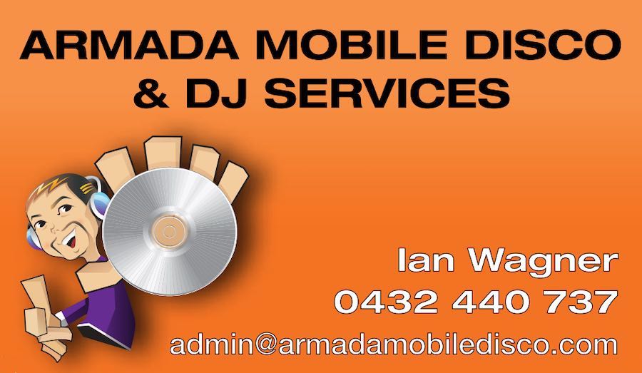 Original Armada Mobile Disco & DJ Services Business Card (2011)