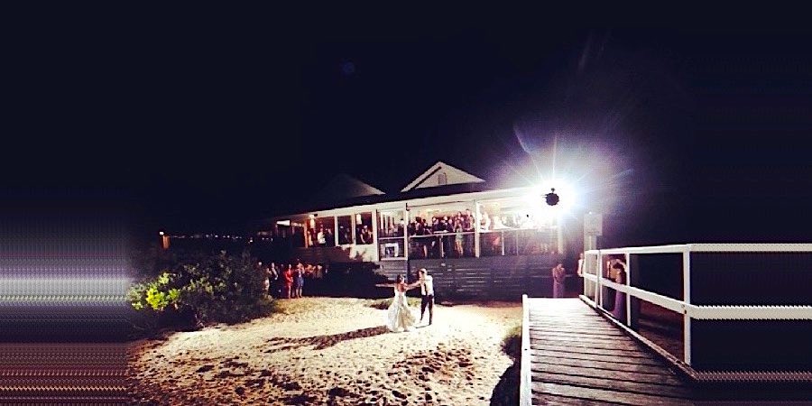 Newlyweds First Dance on the beach at The Sorrento Baths