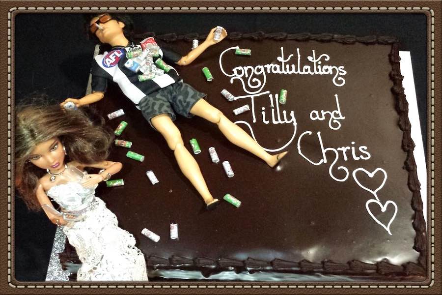 Chris & Tilly's Engagement Party Cake