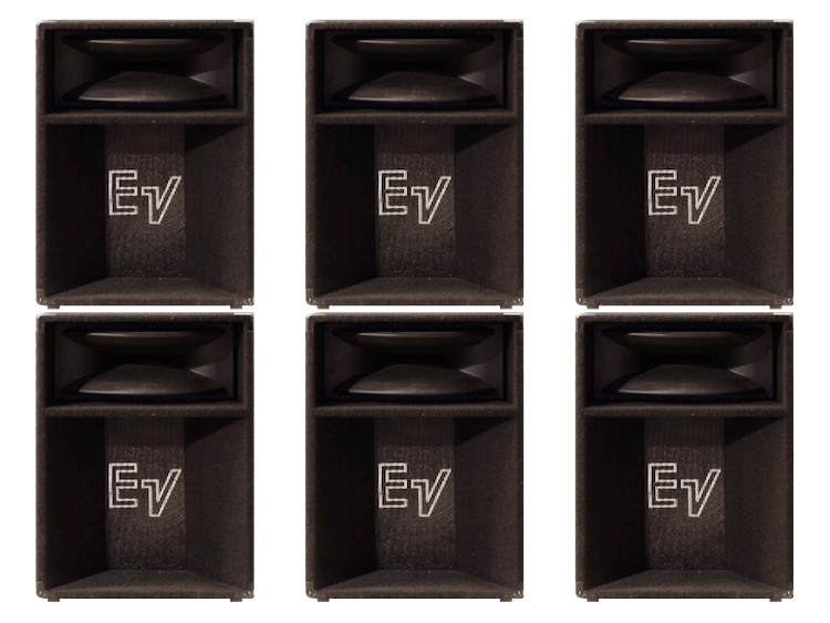 6 Electro-Voice EV SH1502ER Speakers