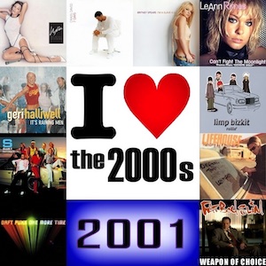 I love the 2000s with CD Single Covers from the year 2001