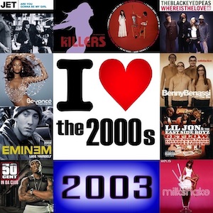 I love the 2000s with CD Single Covers from the year 2003
