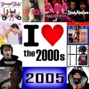I love the 2000s with CD Single Covers from the year 2005