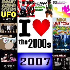 I love the 2000s with CD Single Covers from the year 2007