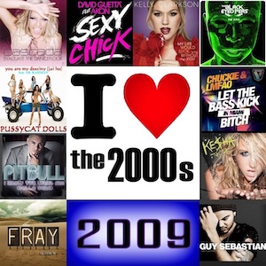 I love the 2000s with CD Single Covers from the year 2009