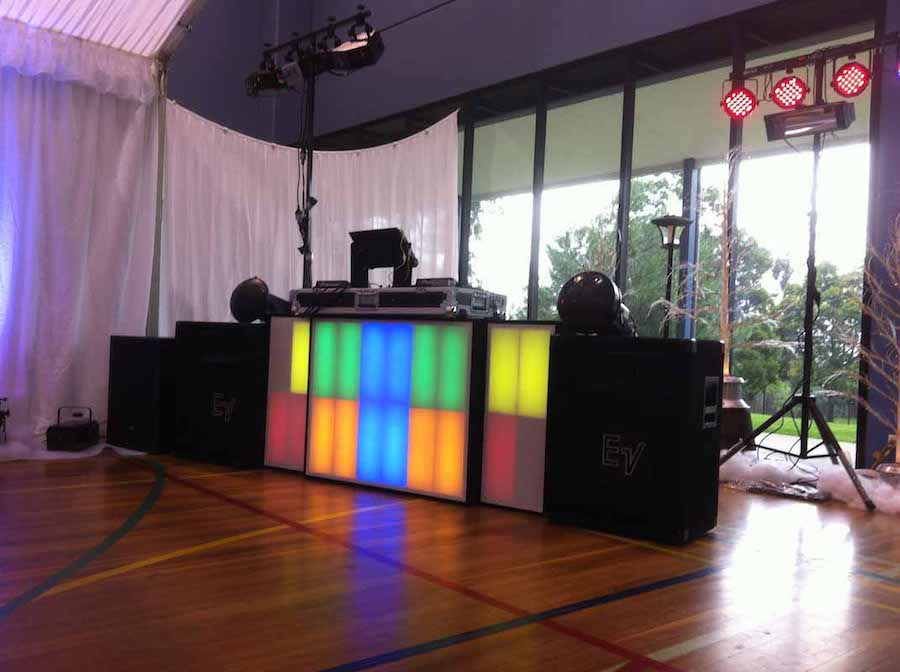 Armada Mobile Disco & DJ Services DJ Setup for a large event