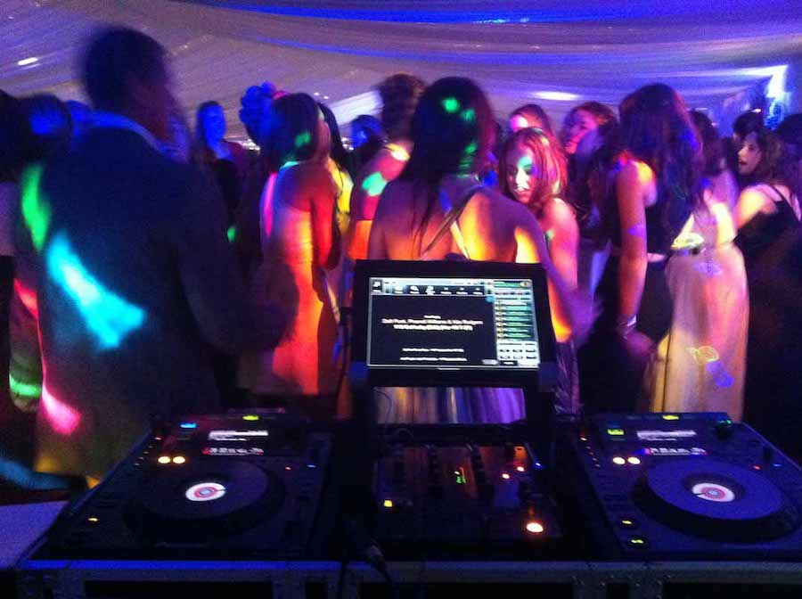 Armada Mobile Disco & DJ Services view from the DJ booth