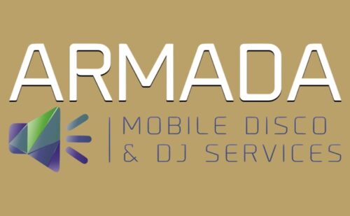 Armada Mobile Disco & DJ Services - Logo Gold Armada Mobile Disco & DJ Services Logo - Gold