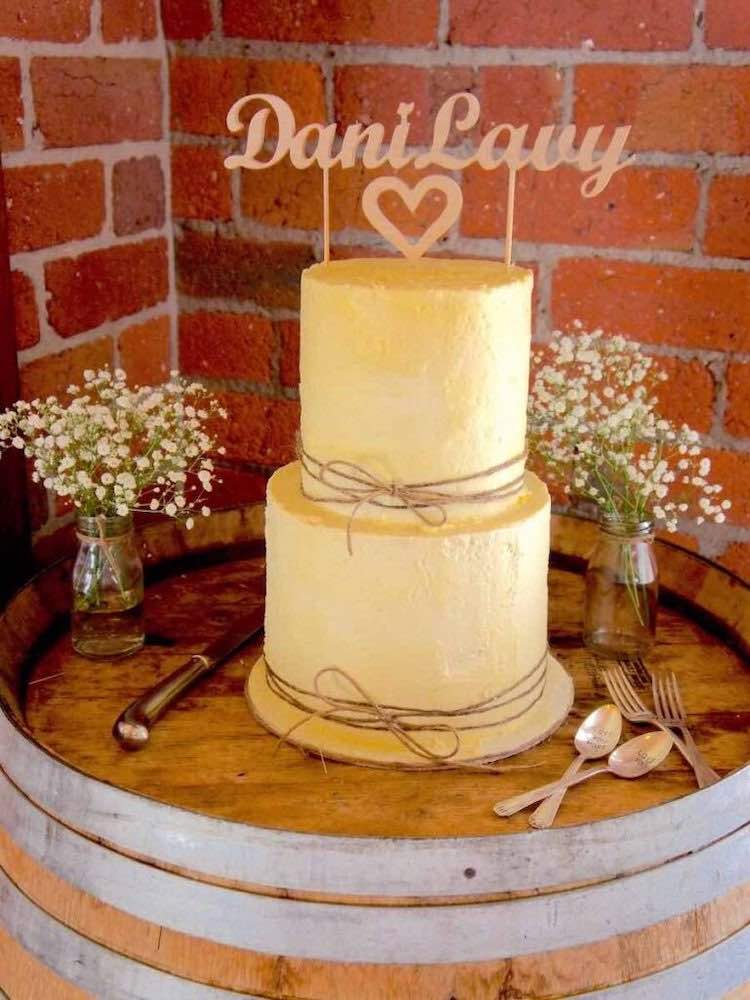 Dani & Lavy's Wedding Cake