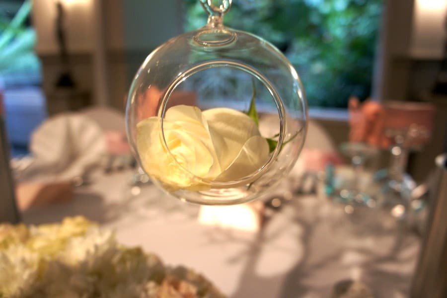 A White Rose In Glass