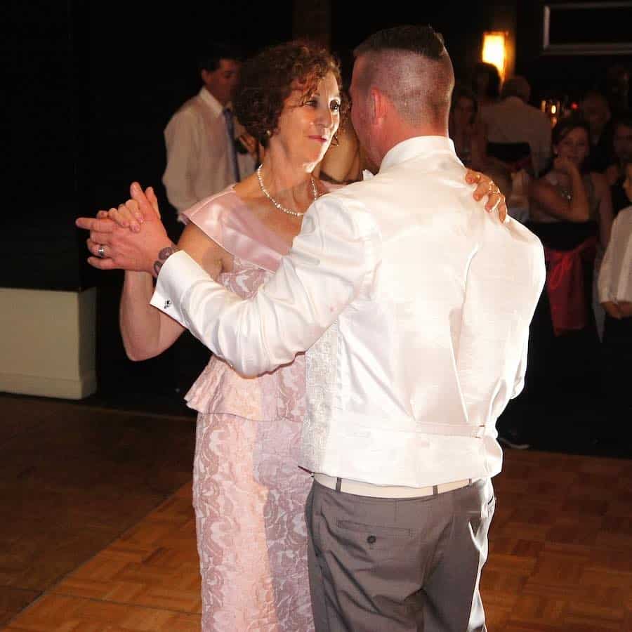 Mother Son Dance at a Wedding Reception